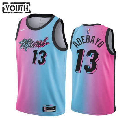 Maglia NBA Miami Heat Bam Adebayo 13 2020-21 City Edition Swingman - Bambino